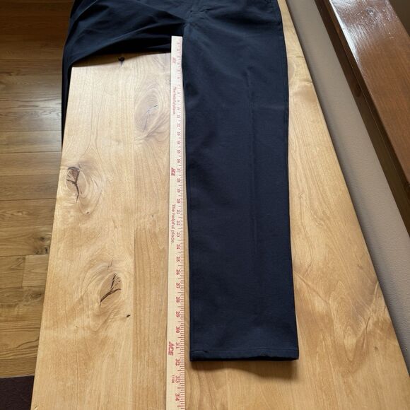 DONCASTER SIGNATURE PANTS NWT COTTON BLD 5 POCKET RELAXED CASUAL OFFICE NAVY 12 - Picture 10 of 11